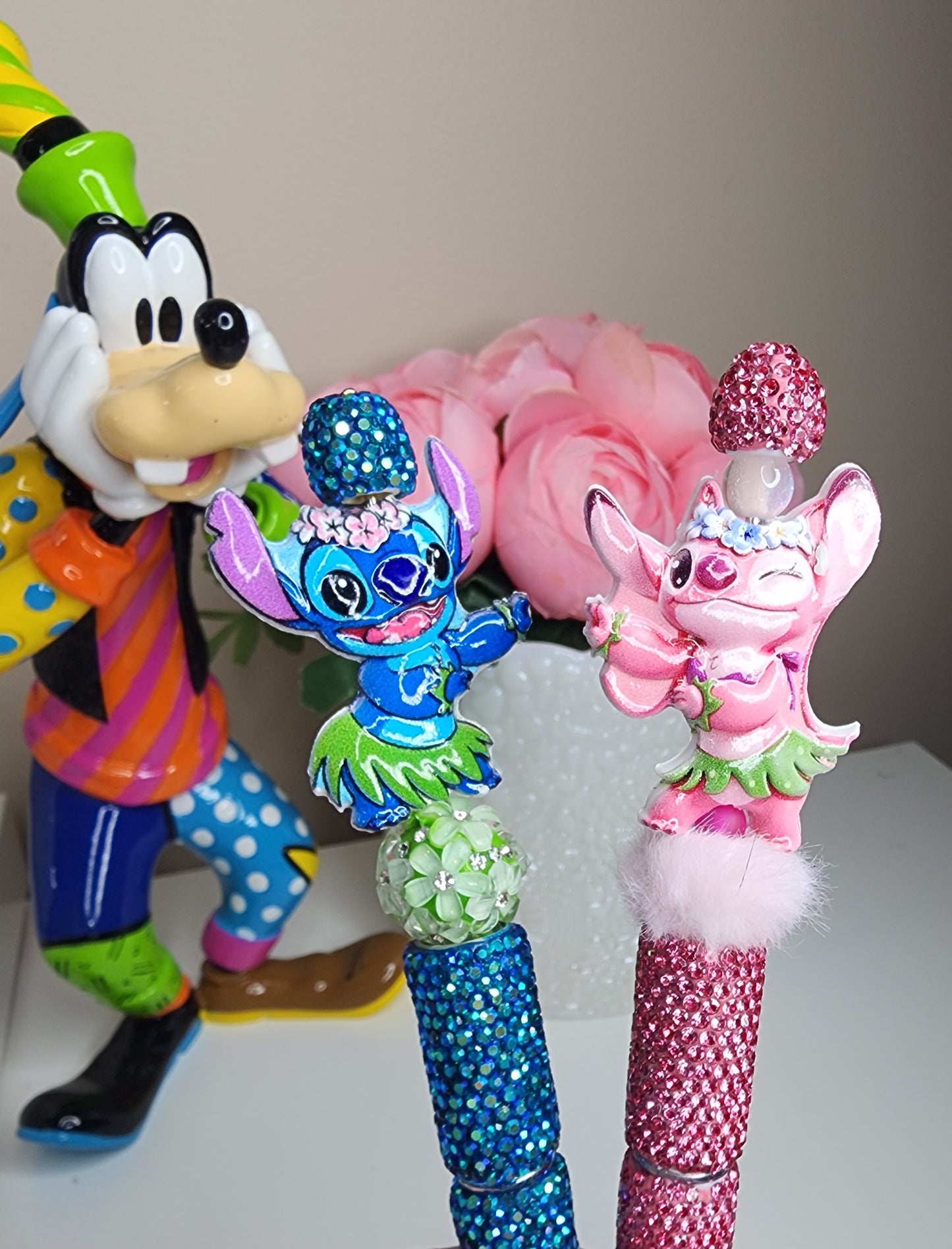 Stitch & Angel Pen pair