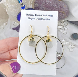 The Queen Gold Crystal Earrings