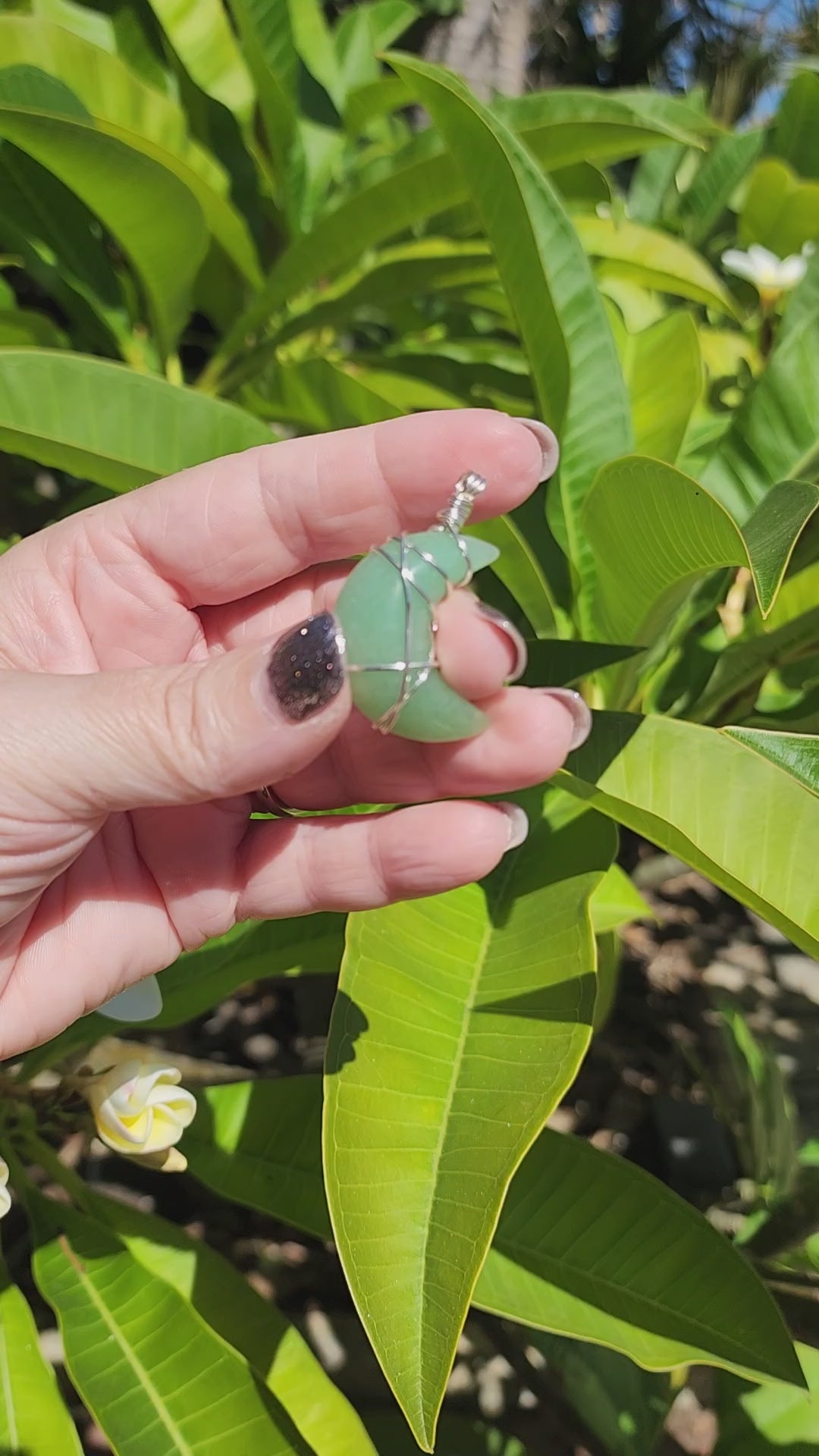 Aventurine 20 Inch Silver Necklace