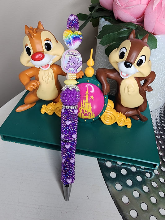 Care Bear Purple Heart Pen