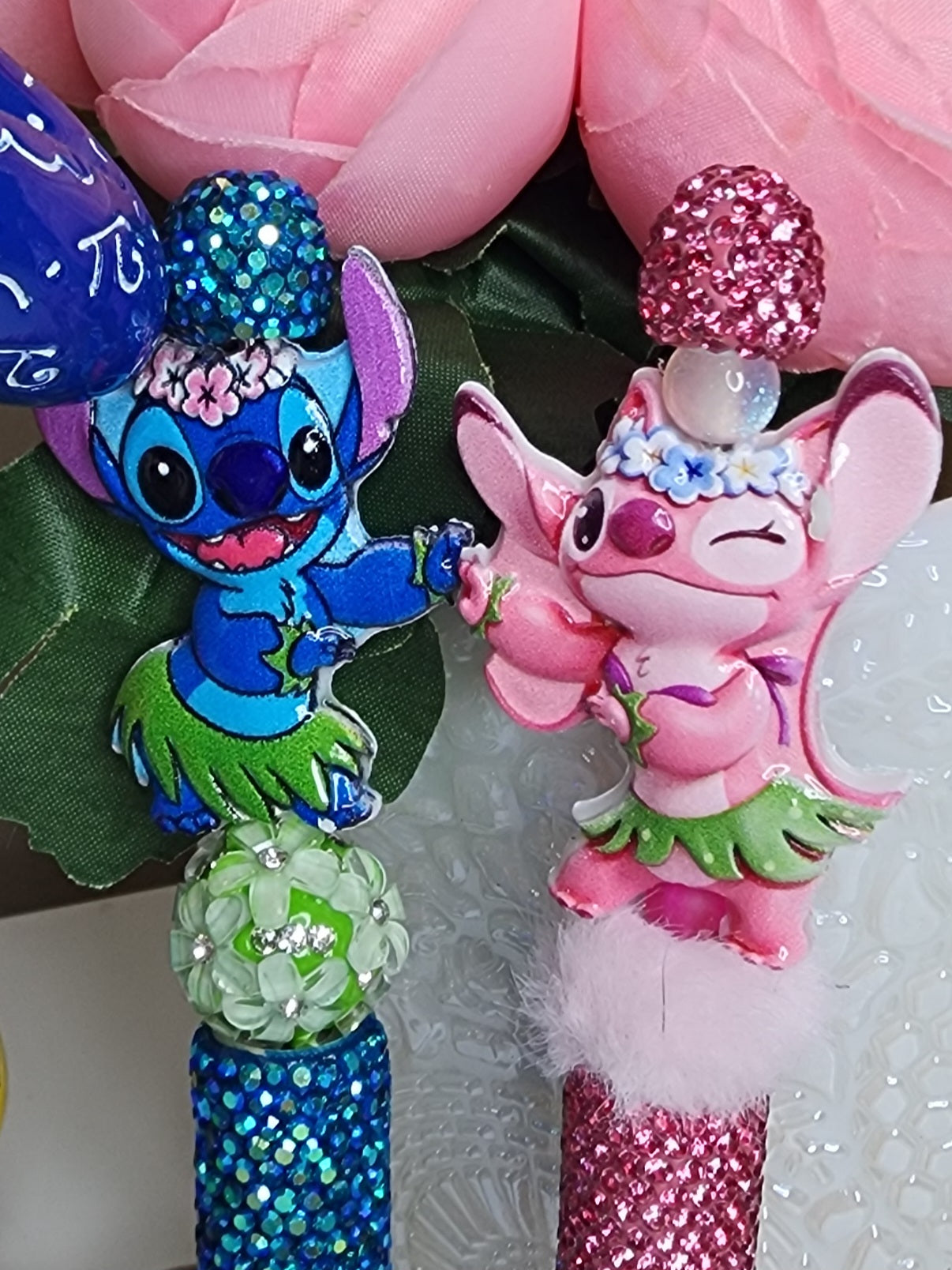 Stitch & Angel Pen pair