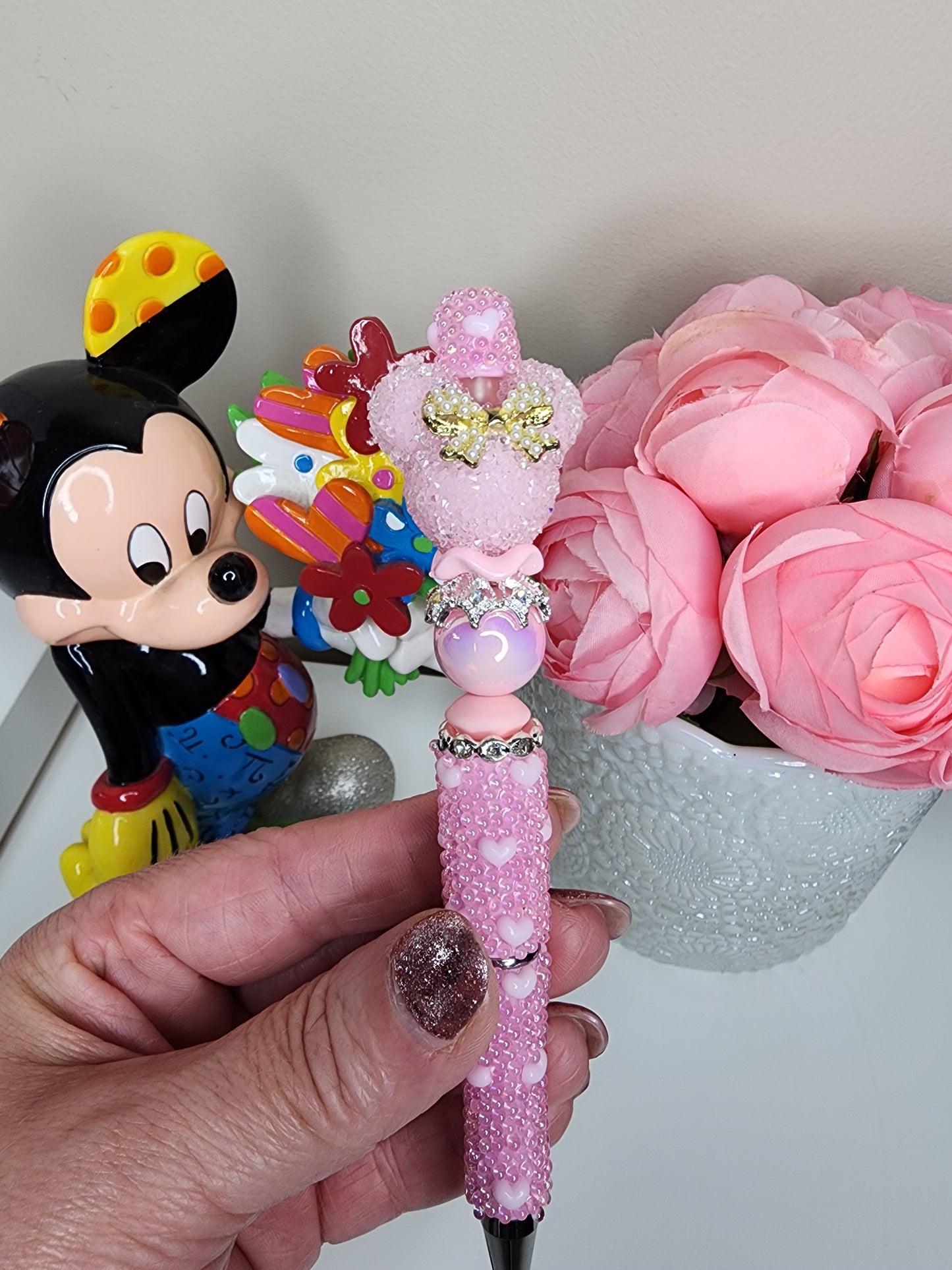 Minnie Pink Heart Pen