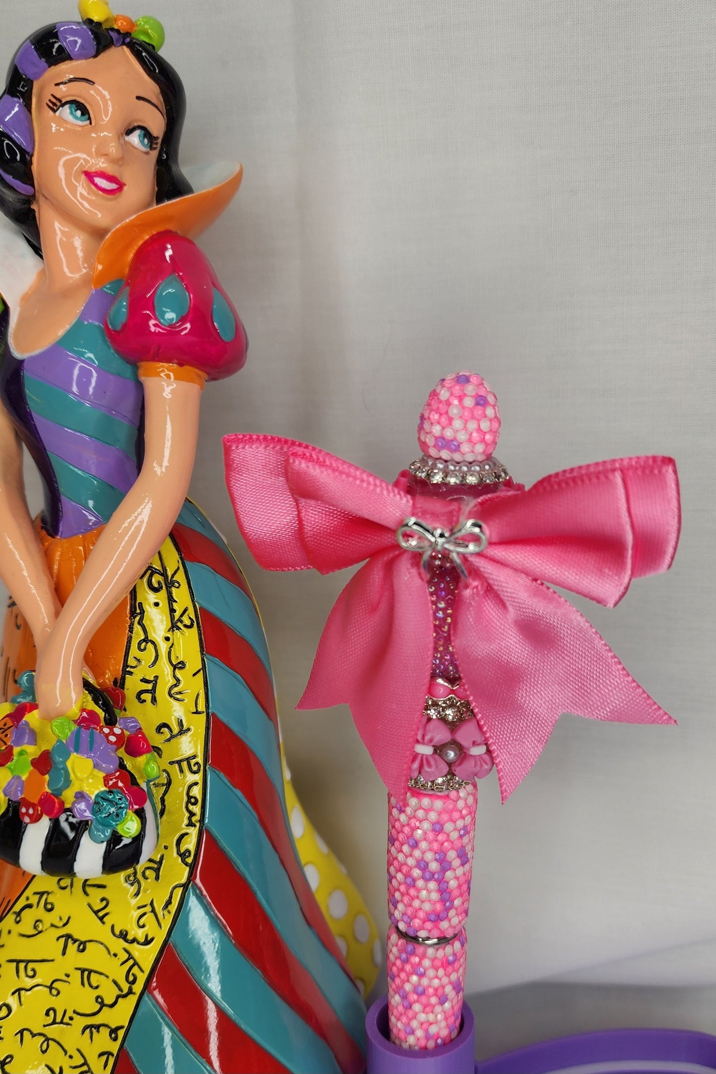 Pink Bow Rhinestone Pen