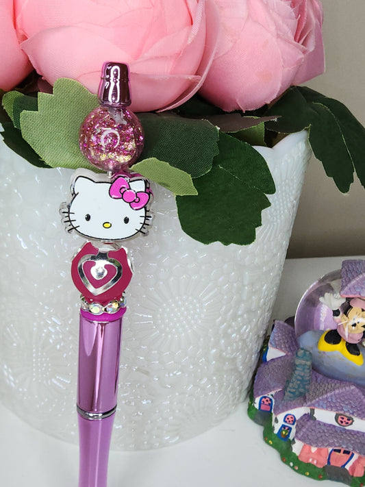 Hello Kitty Purple Metallic Pen