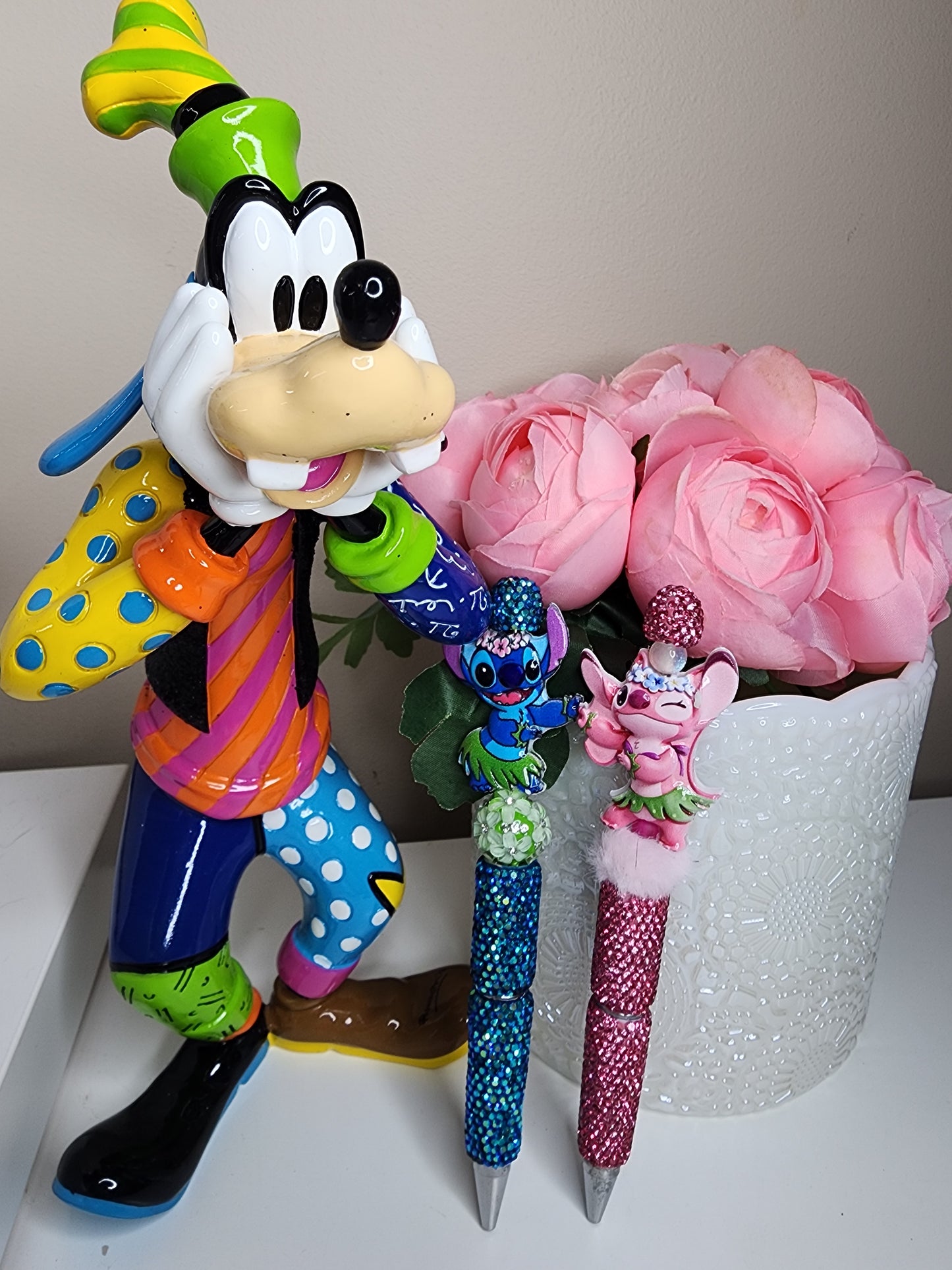 Stitch & Angel Pen pair