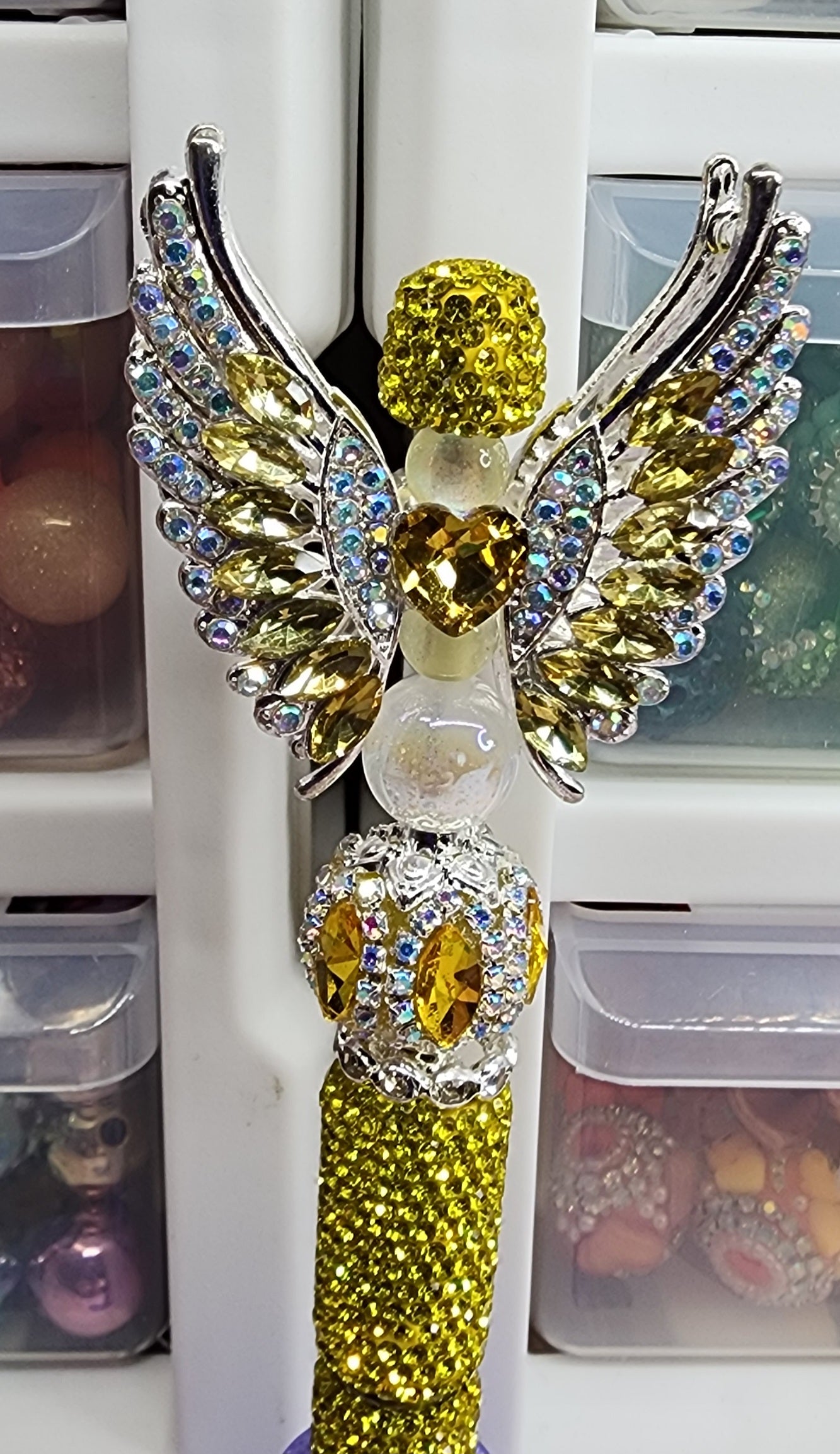 YellowY Angel Wings Rhinestone Pen