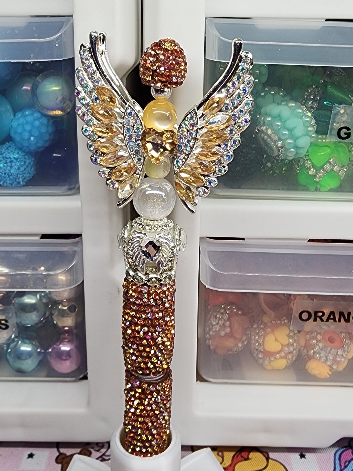 Champagne Angel Wings Pen