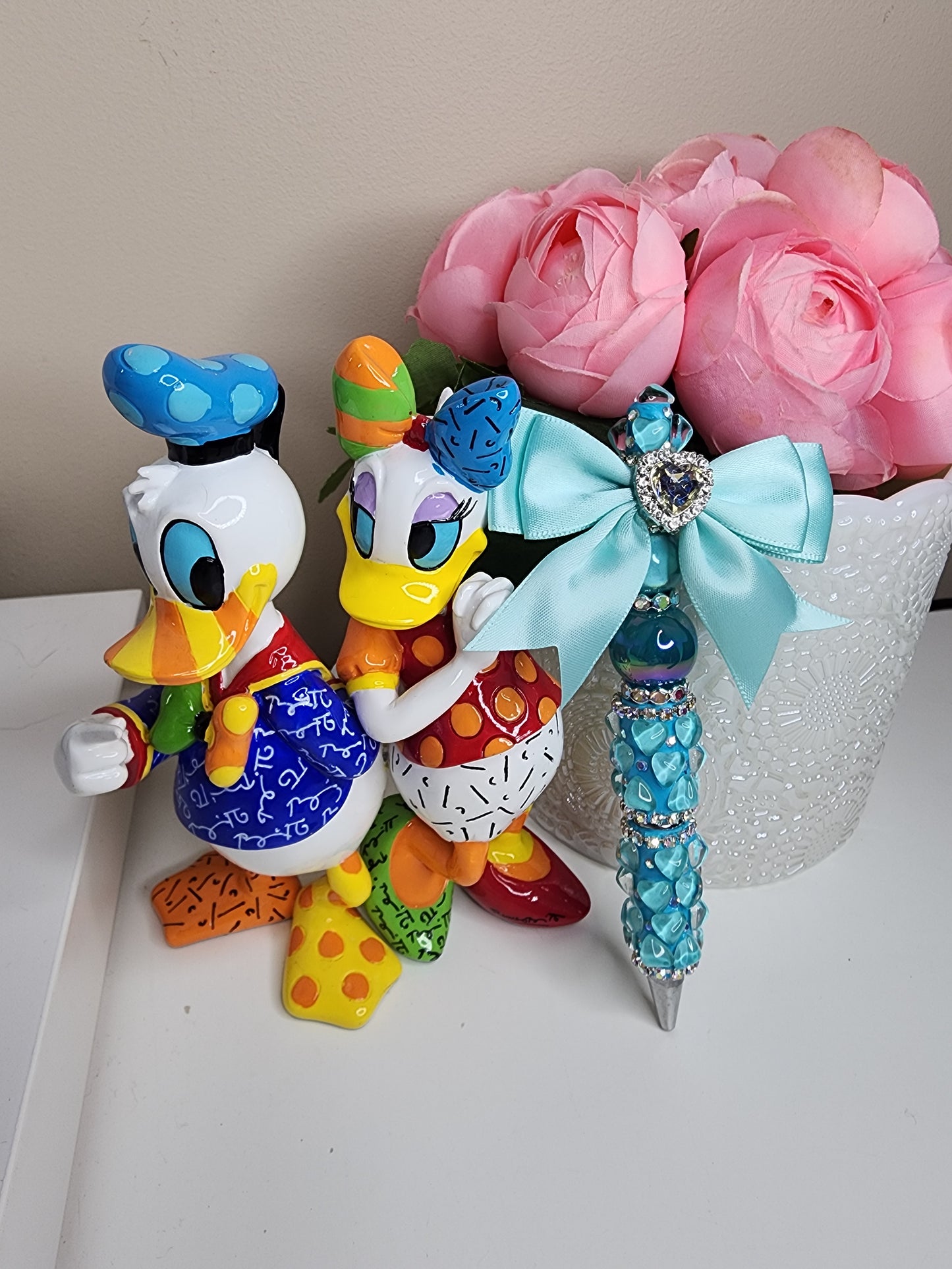 Teal Heart Pen