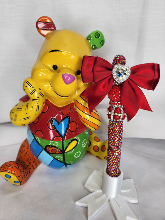 Red Bow Rhinestone Pen