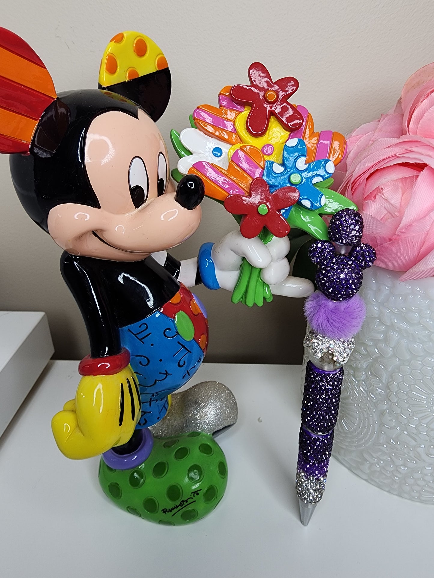 Purple Blingy Minnie Rhinestone Pen