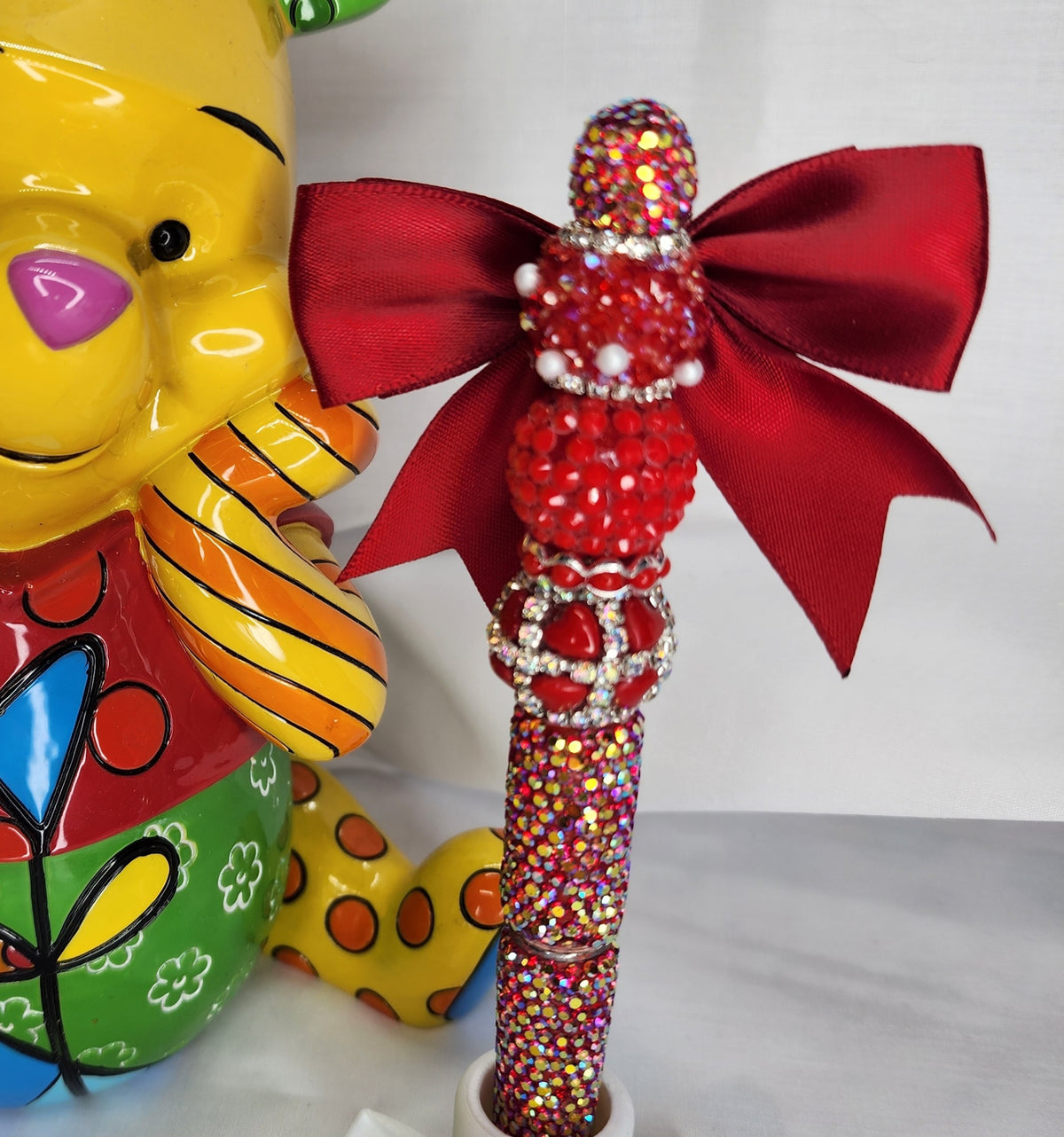 Red Bow Rhinestone Pen